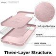 thumbnail image 4 of Étui en Silicone Liquide Compatible avec iPhone 12 et Compatible avec iPhone 12 Pro 6.1 Pouces [Rose Adorable] - Protection Complète (Protection Écran & Caméra), 4 of 8