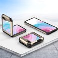 thumbnail image 6 of Allytech Galaxy Z Flip 5 5G Case, 2023 Upgrade Rugged Military Grade Protection Shockproof Hinge Protection Anti-Scratch Bumper Phone Case Cover for Samsung Galaxy Z Flip 5 - Gold, 6 of 6