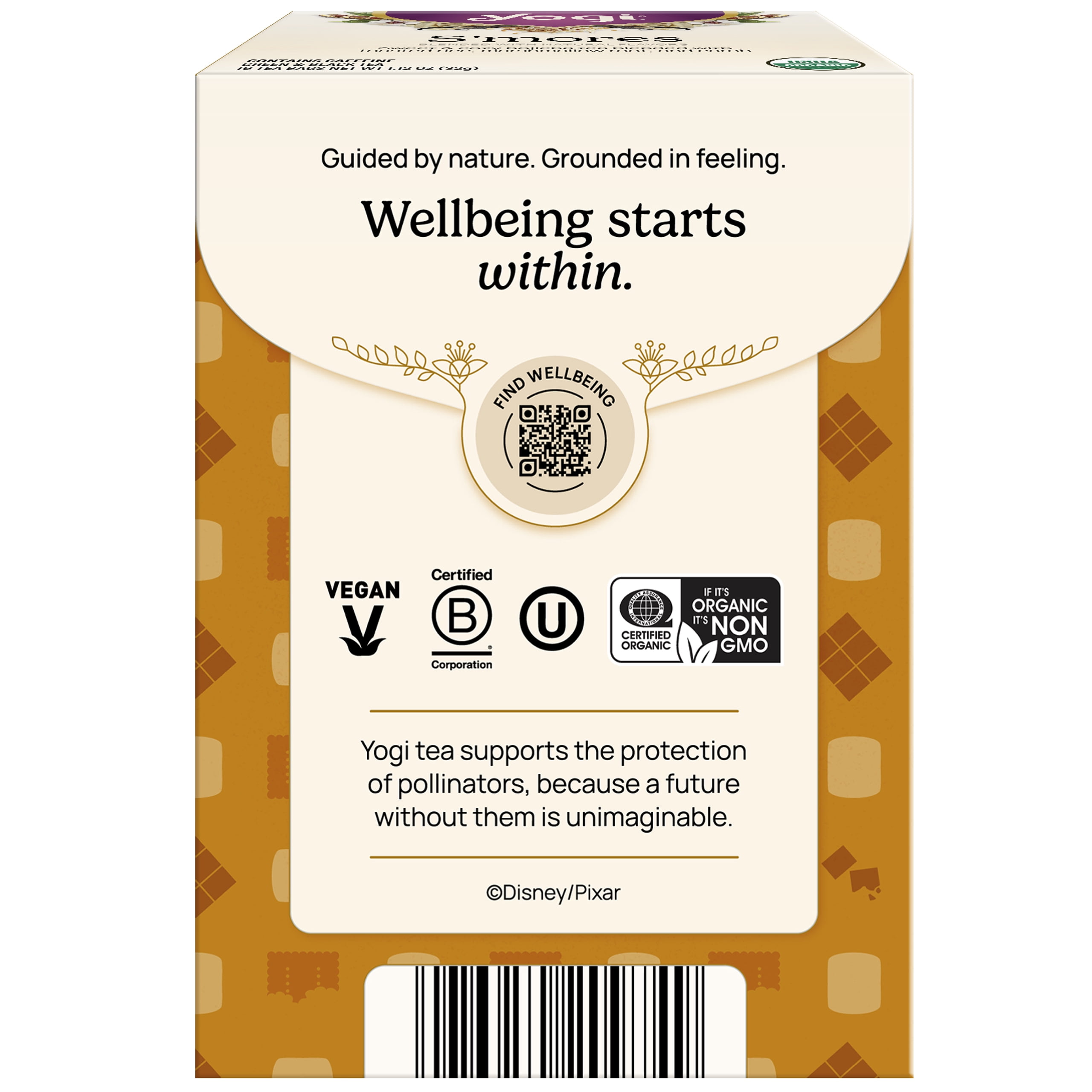 Yogi S'mores Tea (6 pk, 16 ea) - Caffeinated Organic Green & Puerh Teas
