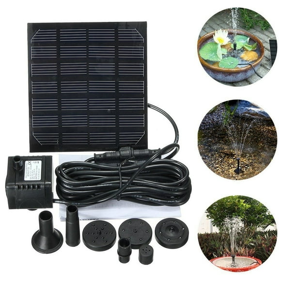 7V 1.5W Solar Water Pump Fountain Garden Floating Plants Watering Power Fountains Pool Home Garden Fish Pond Waterpump