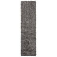 thumbnail image 6 of SAFAVIEH New Orleans Darius Solid Polyester Shag Runner Rug, Platinum/Ivory, 2'3" x 8', 6 of 10