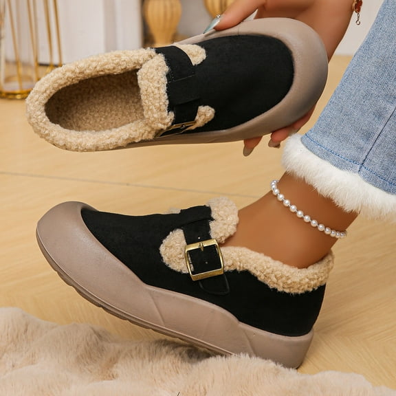 Wowcloth Winter Snow Boots for Women – Fleece-Lined Slip-Proof Design with Thickened Warmth for Outdoor and Casual Wear