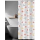 thumbnail image 5 of Cortina de ducha blanca, antimoho, impermeable, de poliéster PEVA, antibacteriana, impermeable para baño, 180 x 180 cm, con diseño floral., 5 of 5