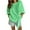 Green, variant on JIUIKE Plus Size Tops for Women 3/4 Sleeve Oversized Shirts Round Neck Tees Loose Fitting Fashion T-Shirts