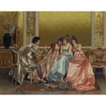 thumbnail image 3 of Vittorio Reggianini 24x20 Black Modern Framed Museum Art Print Titled - A Captive Audience, 3 of 5