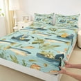 thumbnail image 3 of Homewish Fishing Theme Twin Sheet Sets 3pcs for Female Men Adults,Big Bass Fish Twin Fitted Sheet Microfiber,River House Breathable Flat Sheet,Ultra Soft Home Decor, 3 of 7