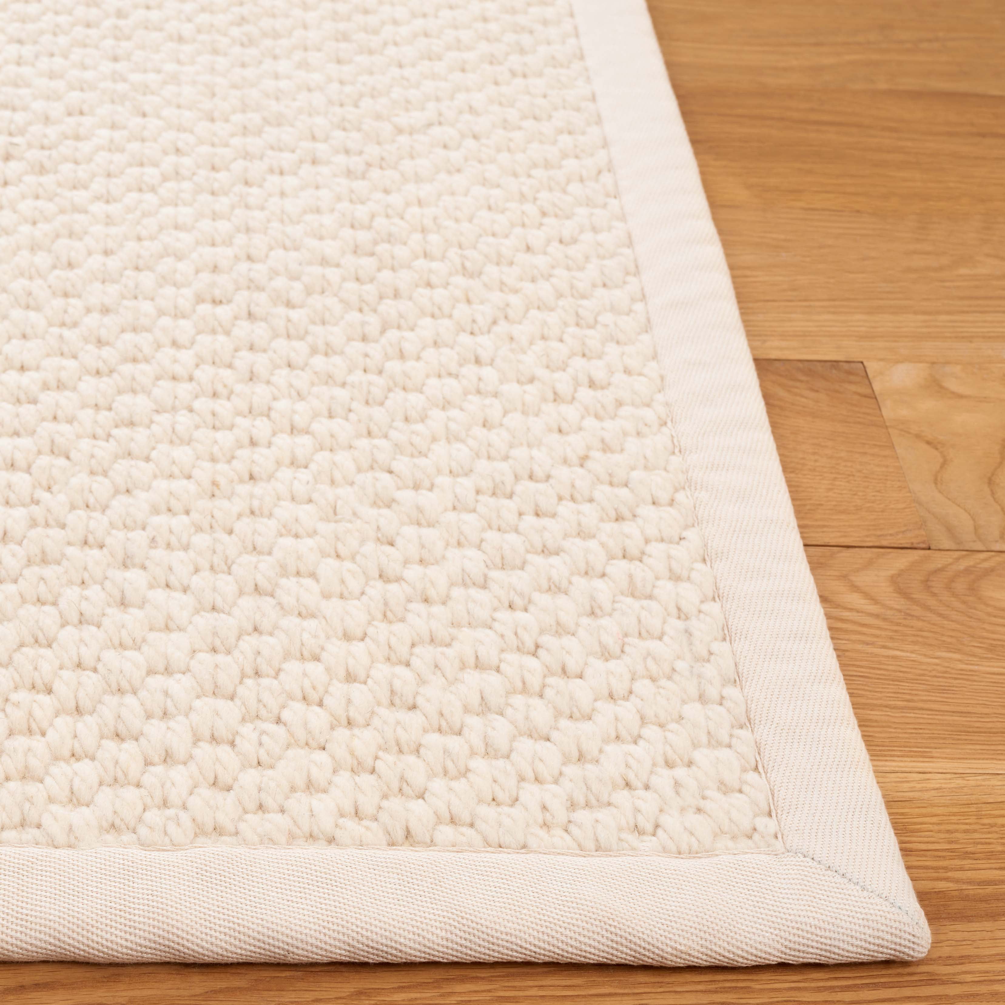 SAFAVIEH Palm Beach Miranda Solid Area Rug, Ivory, 3' x 5'