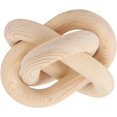 thumbnail image 4 of Chain Link Decor, Safe 3 Link Wood Link Ornament for Living Room (Original Wood Color), 4 of 8