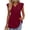 Wine #022, variant on Summer Tops for Women V Neck Ruffle Sleeve Shirts 2026 Spring Dressy Casual Blouses, Gray 2XL