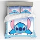 thumbnail image 1 of Disney-Juego de funda de edredón con patrón 3D de Lilo & Stitch, funda de almohada, juego de cama individual, doble, doble, completa, tamaño Queen y King, decoración de dormitorio, 1 of 4