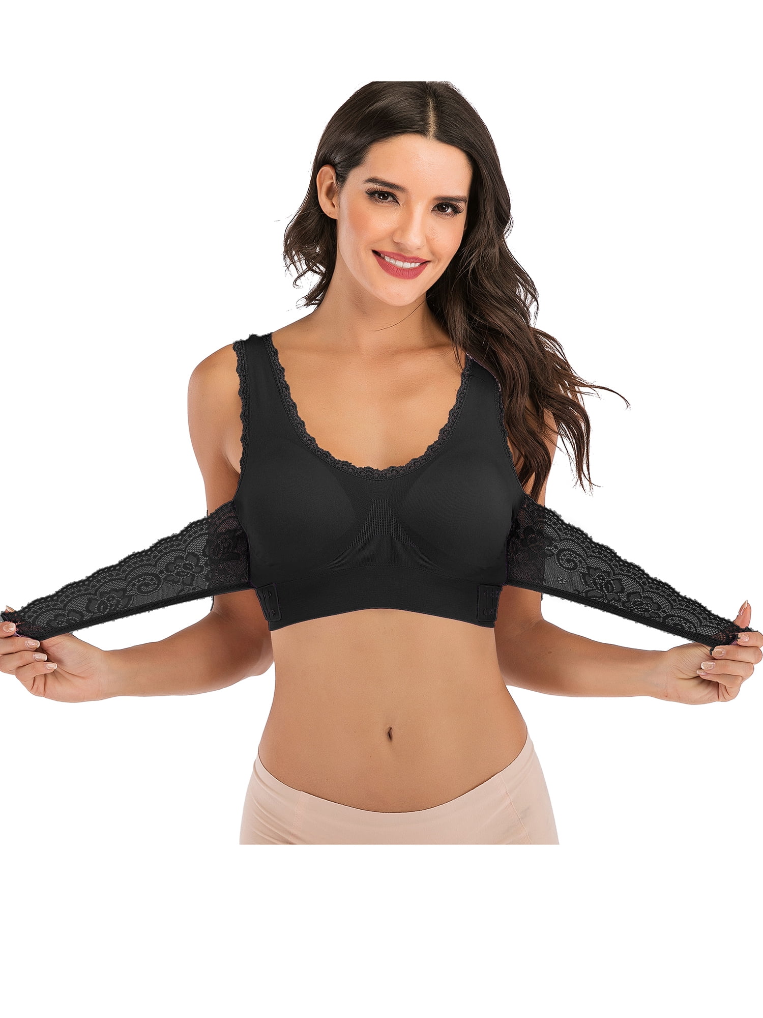 walmart sports bra front close