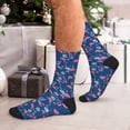 thumbnail image 7 of Rocae Plants And Flamingos for Adult Socks Casual Athletic Stretchy Loose Socks for Women Men Non-Slip Middle Tube Socks, 7 of 7