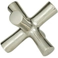 thumbnail image 4 of 8" x 7" Silver Aluminum Jack Abstract Sculpture, by DecMode, 4 of 7