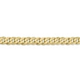 thumbnail image 3 of 14k Yellow Gold 24 Inch 7.25mm Curb Chain Necklace Pendant Charm Beveled, 3 of 9