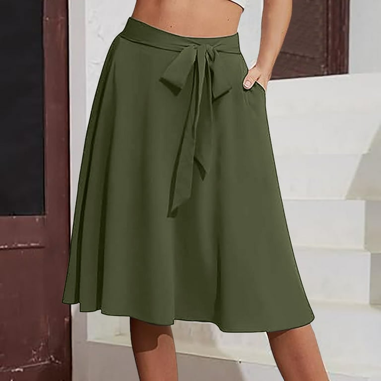 Flared skirt with pockets hotsell