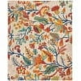 thumbnail image 3 of Nourison Allur Floral Ivory Multicolor 7'10" x 9'10" Area Rug, (8x10), 3 of 9