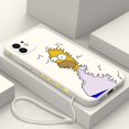 thumbnail image 1 of Funda de silicona con correa de mano para iPhone, carcasa de Los Simpsons para iPhone 14, 13, 12, 11 Pro Max, Mini, X, XR, XS MAX, SE20, 8, 7 Plus, 6, 6S Plus Fivean unisex, 1 of 2