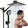 thumbnail image 3 of Shower Head Combo 10Inch High Pressure Rain Shower Head with 11 Inch Adjustable Extension Arm and 3 Settings Handheld Shower Head Combo with Long Hose, 3 of 18
