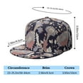 thumbnail image 5 of Elegant Fantasy Snapback Hat, Adjustable Flat Brim Cap with Mandala Inspired Paisley, Classic Style, 5 of 7