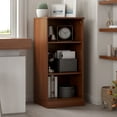 thumbnail image 3 of Palace Imports 100% Solid Wood 3-Shelf Bookcase with Adjustable Shelves, Mocha, 3 of 5