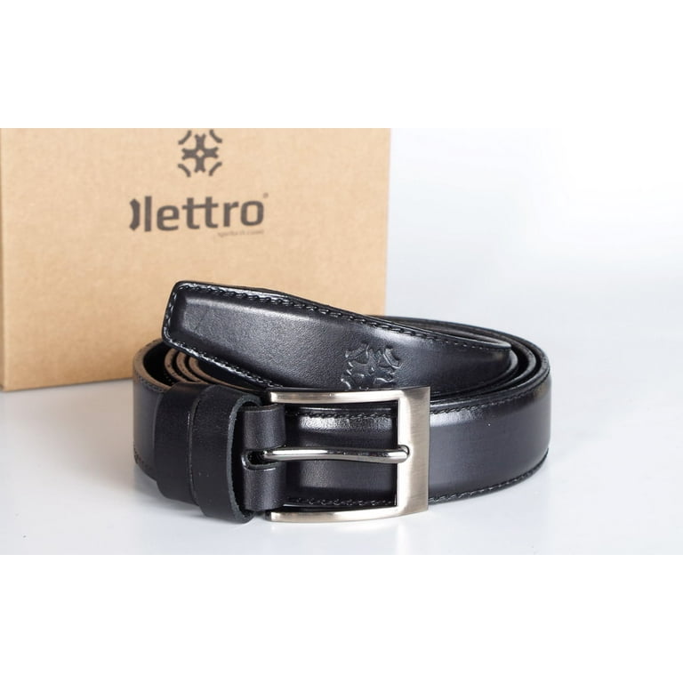 Formal leather outlet belt