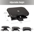 thumbnail image 4 of Foot Rest Mind Reader, ergonómico, ajustable en altura, negro, x2, 4 of 9