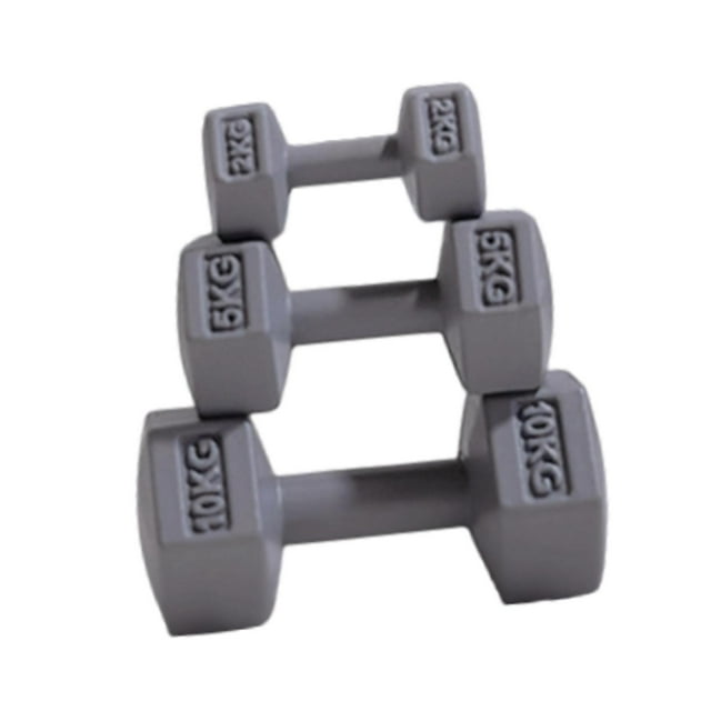 ZheElen Ensemble de Jeu Sportif 3 Pcs Haltères Miniatures Mignons Enfants Rouge pour Filles de 3 à 8 Ans Gris Multicolore