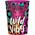 thumbnail image 6 of Party City Wild Child Birthday Tableware for 8 Guests, Neon and Leopard Print Plates, Napkins, Cups, and Decorations, 6 of 9