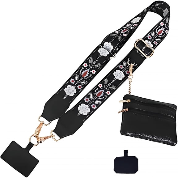 GASTROPOD Phone Strap with Wallet,Phone Strap with Zippered Pouch,Phone Strap Crossbody