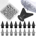 thumbnail image 3 of 100 Pcs Pointes de Piste en Acier Résistantes à l'Usure Pointes de Chaussures de Sport Antidérapantes Légères avec Clé à Pointe pour Course Randonnée Saut en Hauteur Cross Country, 3 of 11