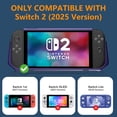 thumbnail image 2 of Funda protectora 2 en 1 para Nintendo Switch 2, cubierta frontal para PC y agarre trasero de TPU, carcasa amortiguadora con protección de 360°, 2 of 8