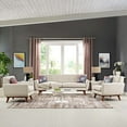 thumbnail image 2 of Modway Engage Modern Fabric 3-Piece Sofa Set with Armchairs in Beige, 2 of 6