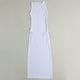 thumbnail image 5 of Gibobby Maxi Vestido De Dama Bikini de mujer Drapeado Frente Cordón Malla Cubrir sin lencería Hight Split Tenedor Vestido Beach Wrap Bikini Shiny Wraps Cubrir para trajes de baño（Blanco， L), 5 of 5