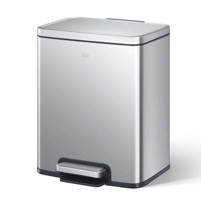 Bote de basura EKO Madison Acero Inoxidable 12 L Con tapa y pedal EK9361MT-12L