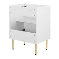 thumbnail image 4 of Vanity Cabinet (Sink not included), White, Wood, Hotel Bedroom Bathroom, Modern Contemporary HB36370, 4 of 10