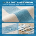 thumbnail image 3 of Unique Bargains Stripe Absorbent Quick Dry Beach Towel 2 Pack Blue/Red 71"x40", 3 of 7