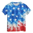 thumbnail image 4 of Kogui Toddler Boys 4th of July Shirts Independence Day T-Shirt Red White Blue Patriotic Tops Kids American Flag Tee (Sky Blue,10-11 Years), 4 of 5