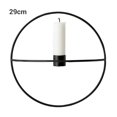 thumbnail image 2 of Candelabro de Metal de estilo nórdico, candelabro geométrico, candelabro circular, decoración de pared para el hogar, 2 of 6