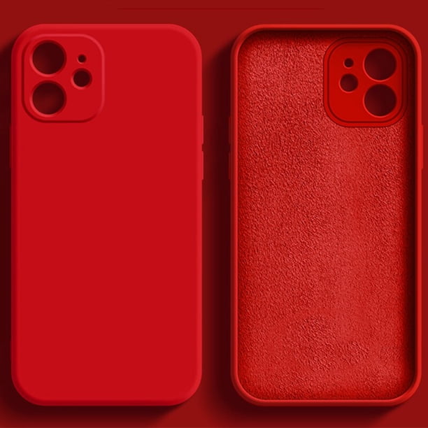 Original funda movil de silicona líquida de lujo para apple iPhone 11 12 13 14 Pro Max Mini X XR XS MAX 6 7 8 14 PLUS SE 2020 Case carcasa trasera a prueba de golpes Fivean unisex