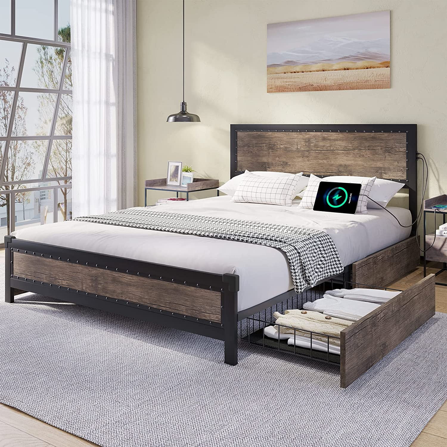 strong super king bed frame