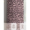 thumbnail image 6 of Pink Black Sheer Curtains 72 Inch Length 2 Panels Set, Elegant Modern Abstract Art Luxury Voile Window Treatment Rod Pocket Curtains Sheers Drapes for Bedroom/Living Room/Kitchen 52"x72"x2, 6 of 7