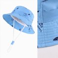 thumbnail image 5 of TOWED22 Baby Sun Hat - Adjustable Toddler Hat with UPF 50+ Sun Protection - Cute Kids Bucket Hat for Beach(Blue,2-4 Y), 5 of 8