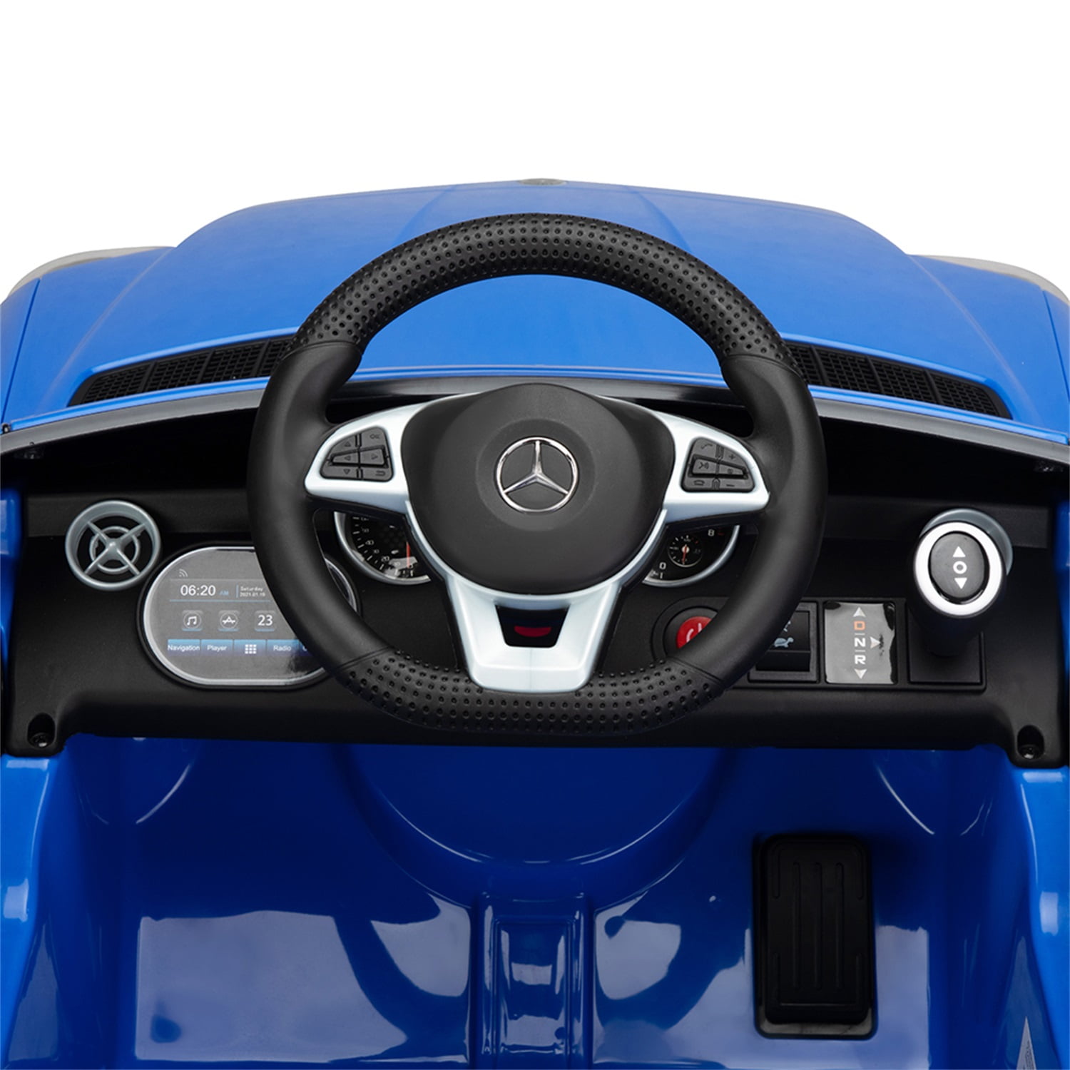 CIPACHO Licensed Benz, 12V Electric Kids Ride On Car for Ages 3-6, LED Head Lights, Safe Belt, Double Doors, 2 Speeds, Blue CIPACHO Licensed Benz, 12V Electric Kids Ride On Car for Ages 3-6, LED Head Lights, Safe Belt, Double Doors, 2 Speeds, Blue