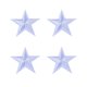 thumbnail image 1 of 10pcs Small Five-pointed Star Embroidery Cloth Patch Decorative Patch Clothes Badge for T-shirt Jeans Skirt (Blue), 1 of 3