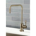 thumbnail image 2 of Kingston Brass KS6193NKL Nustudio Single-Handle Cold Water Filtration Faucet, Antique Brass, 2 of 5