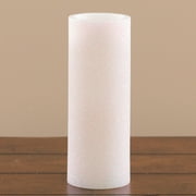 HomeMagic, Flameless LED Pillar Candle, White Glitter, 8" Tall