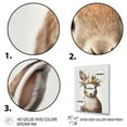 thumbnail image 3 of Designart Cute Baby Rabbit With Floral Crown II Canvas Wall Art, 3 of 5