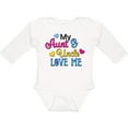 thumbnail image 3 of Inktastic My Aunt and Uncle Love Me with Hearts Boys or Girls Long Sleeve Baby Bodysuit, 3 of 5
