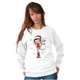 thumbnail image 3 of Cute Betty Boop Christmas Holiday Women Plus Size Sweatshirt Brisco Brands 2X, 3 of 5