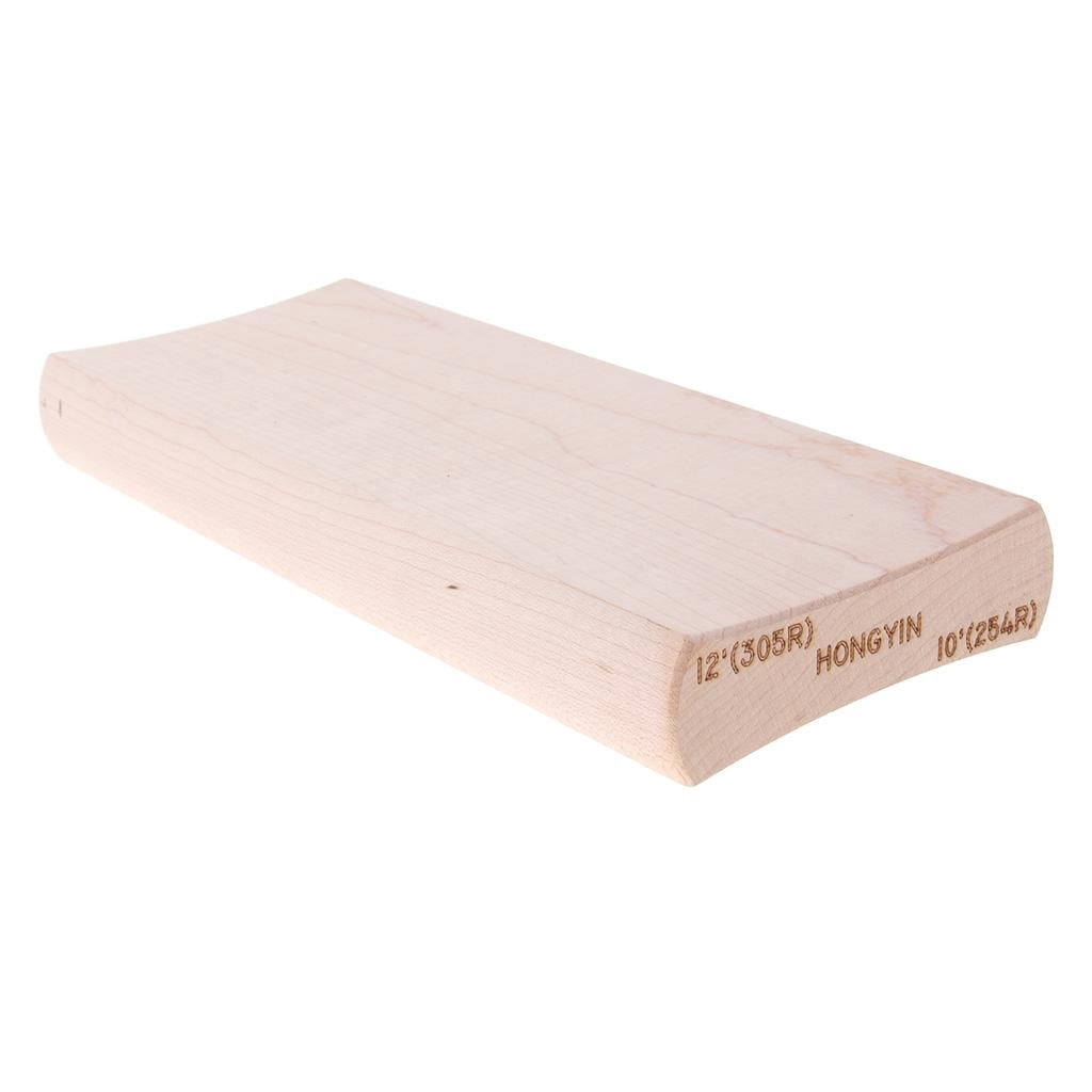 LeeQinersw Maple Radius Sanding Block for Guitar Fretboard Fret Leveling Tool 12\'\'/10\'\' 12-10